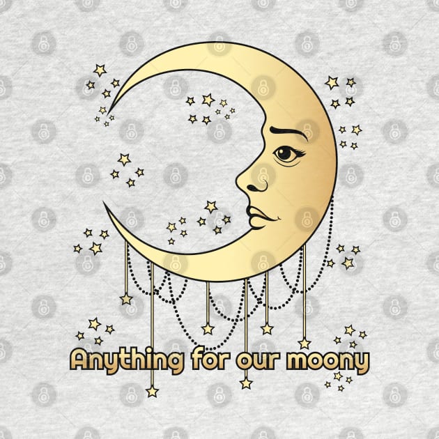 Anytihing for our moony, moon lover by Lekrock Shop